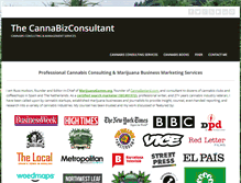 Tablet Screenshot of cannabizconsultant.com